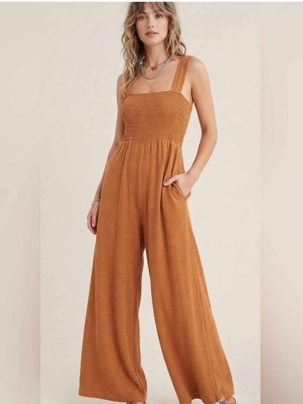 Free People Wide-Leg Jumpsuit size XS